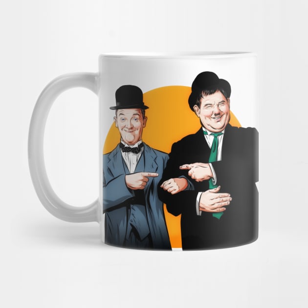 Laurel and Hardy - An illustration by Paul Cemmick by PLAYDIGITAL2020